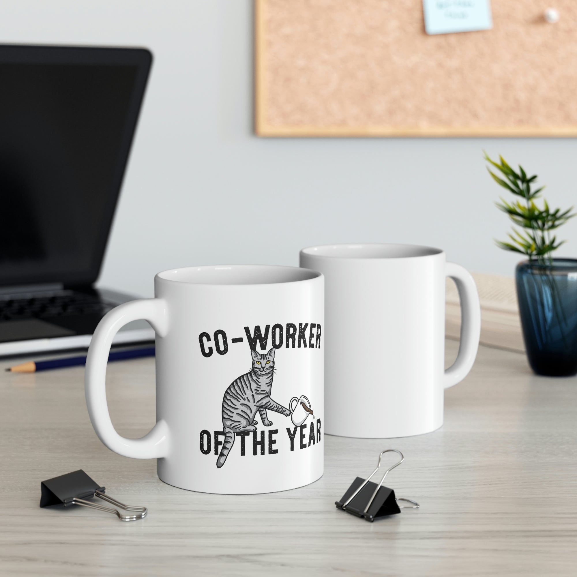 Co-Worker of the Year Coffee Mug | Funny Shirt from Famous In Real Life