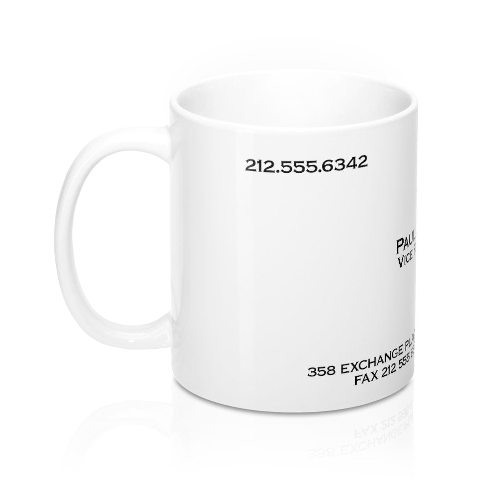 Paul Allen Business Card Coffee Mug | Funny Shirt from Famous In Real Life