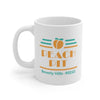 Peach Pit Diner Coffee Mug 11oz | Funny Shirt from Famous In Real Life