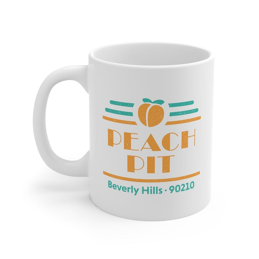 Peach Pit Diner Coffee Mug | Funny Shirt from Famous In Real Life