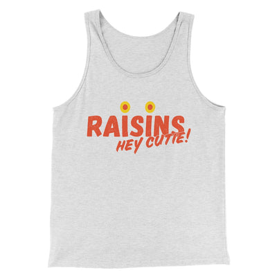 Raisins Men/Unisex Tank Top Ash | Funny Shirt from Famous In Real Life