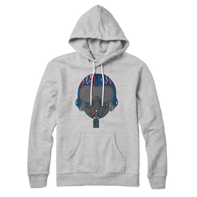 Maverick Helmet Hoodie Athletic Heather | Funny Shirt from Famous In Real Life