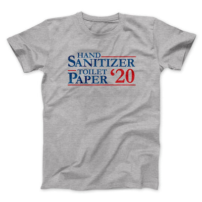 Hand Sanitizer Toilet Paper 2020 Men/Unisex T-Shirt Athletic Heather | Funny Shirt from Famous In Real Life