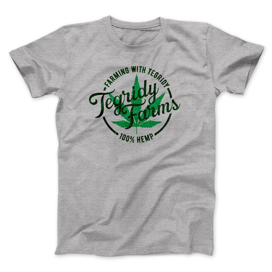 Tegridy Farms Men/Unisex T-Shirt Athletic Heather | Funny Shirt from Famous In Real Life