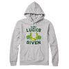 Zero Lucks Given Hoodie Athletic Heather | Funny Shirt from Famous In Real Life