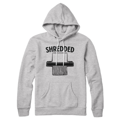 Shredded Hoodie Athletic Heather | Funny Shirt from Famous In Real Life