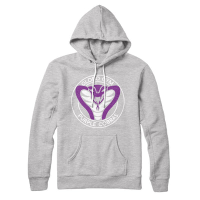 Globo Gym Purple Cobras Hoodie Athletic Heather | Funny Shirt from Famous In Real Life