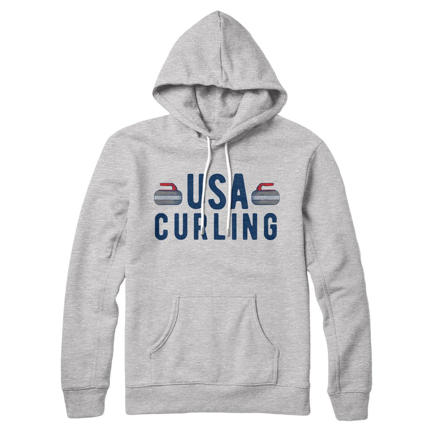 USA Curling Hoodie | Funny Shirt from Famous In Real Life
