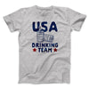 USA Drinking Team Men/Unisex T-Shirt Athletic Heather | Funny Shirt from Famous In Real Life
