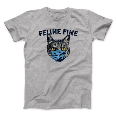 Feline Fine Men/Unisex T-Shirt Athletic Heather | Funny Shirt from Famous In Real Life