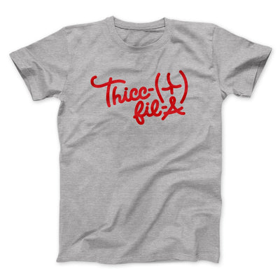 Thicc-Fil-A Funny Men/Unisex T-Shirt Athletic Heather | Funny Shirt from Famous In Real Life