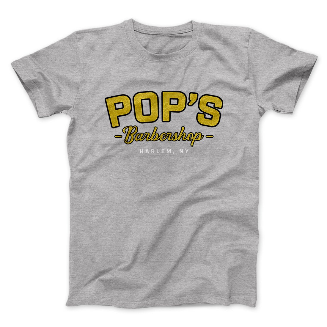Pop's Barber Shop Men/Unisex T-Shirt Athletic Heather | Funny Shirt from Famous In Real Life
