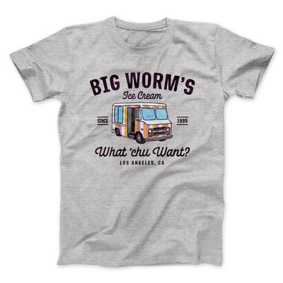 Big Worm's Ice Cream Funny Movie Men/Unisex T-Shirt Athletic Heather | Funny Shirt from Famous In Real Life