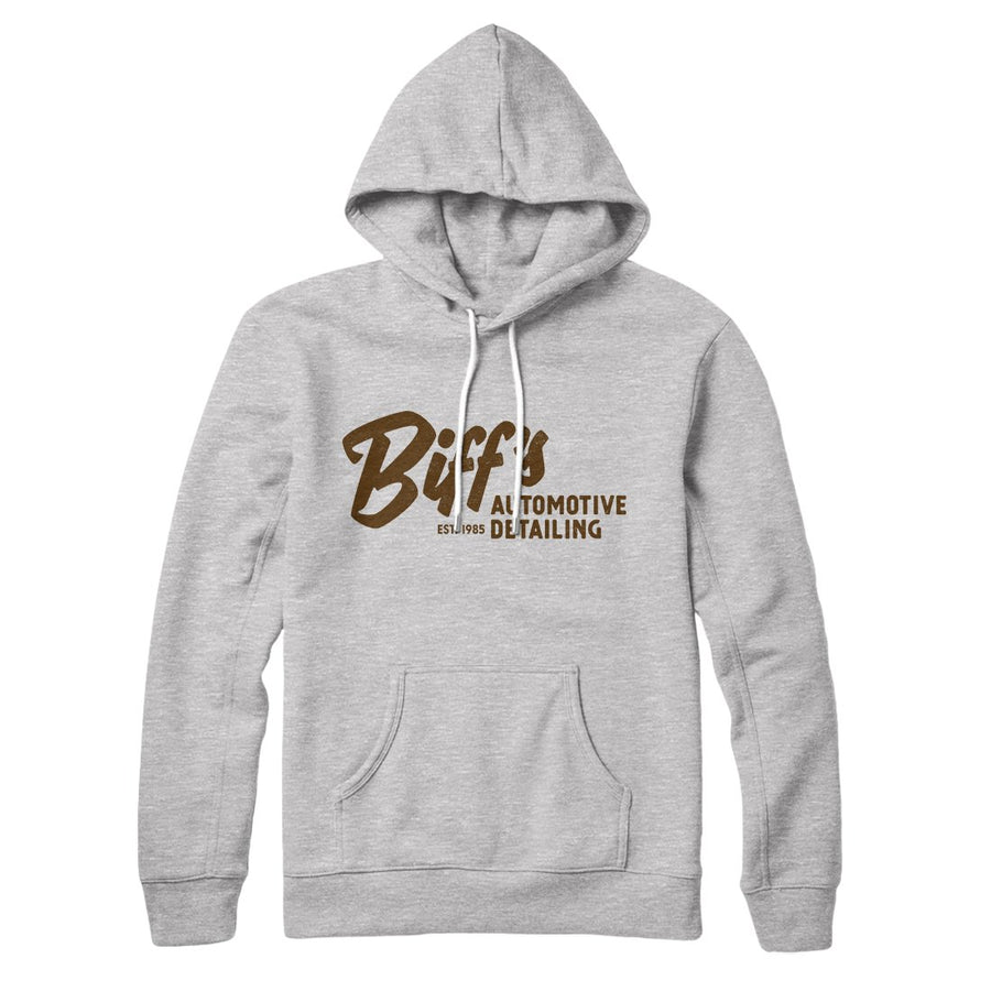 Biff's Auto Detailing Hoodie | Funny Shirt from Famous In Real Life
