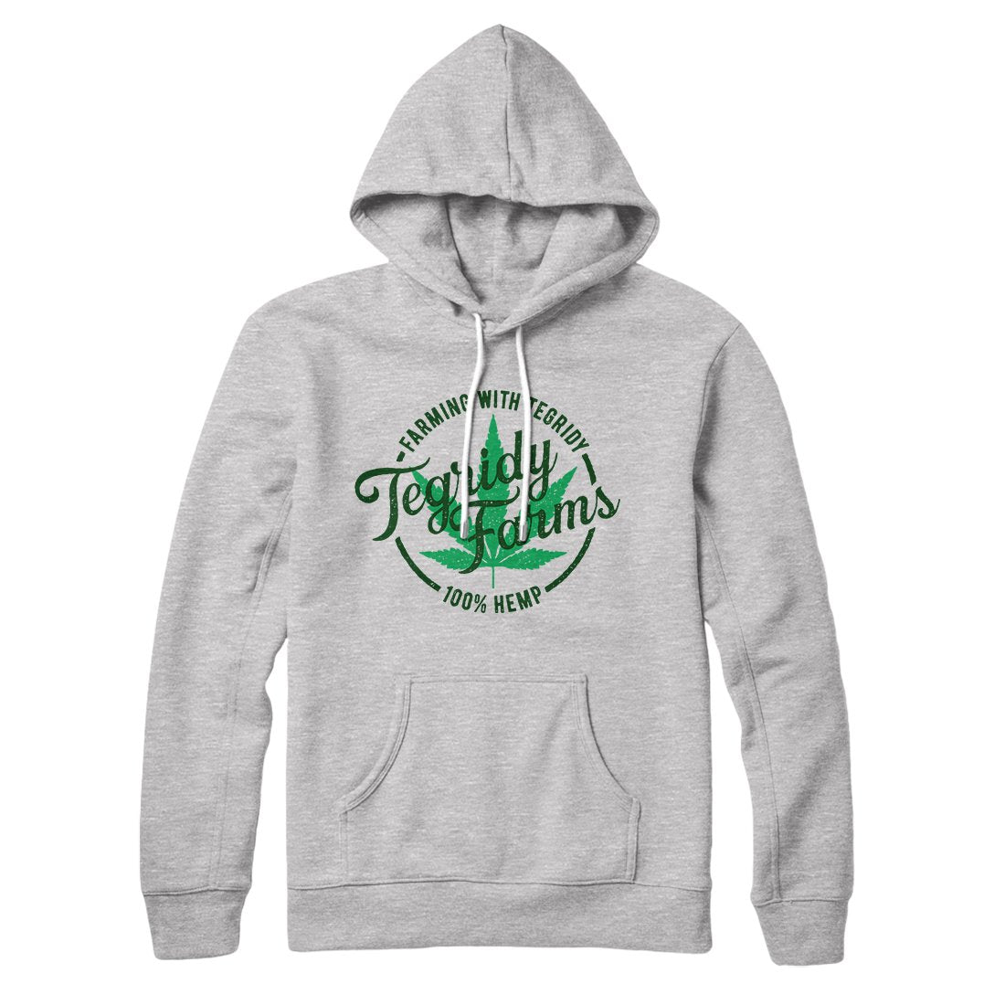 Tegridy Farms Hoodie Athletic Heather | Funny Shirt from Famous In Real Life