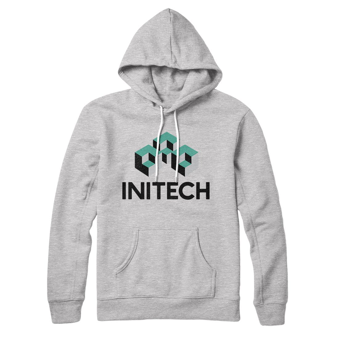 Initech Hoodie Athletic Heather | Funny Shirt from Famous In Real Life