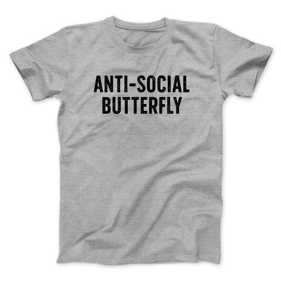 Anti-Social Butterfly Funny Men/Unisex T-Shirt Athletic Heather | Funny Shirt from Famous In Real Life