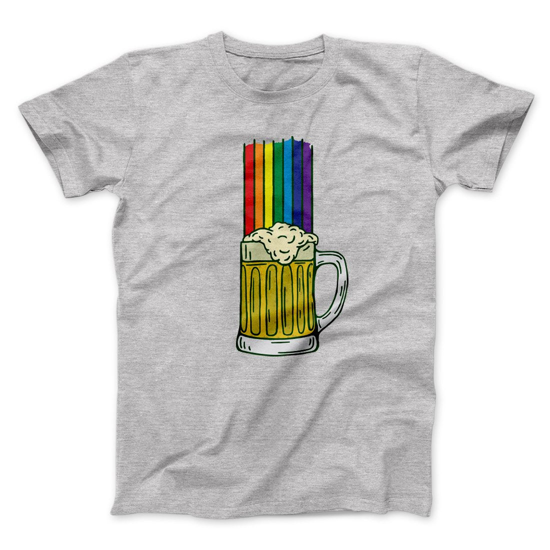 Beer Rainbow Men/Unisex T-Shirt | Funny Shirt from Famous In Real Life