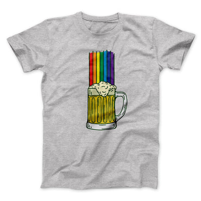 Beer Rainbow Men/Unisex T-Shirt Athletic Heather | Funny Shirt from Famous In Real Life