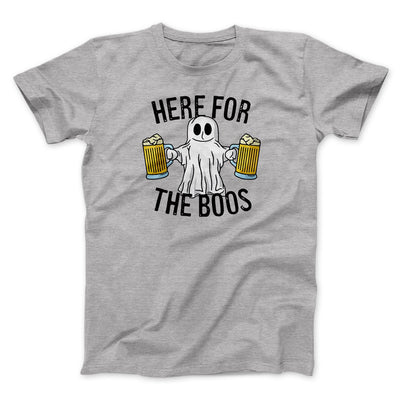 Here for the Boos Men/Unisex T-Shirt Athletic Heather | Funny Shirt from Famous In Real Life