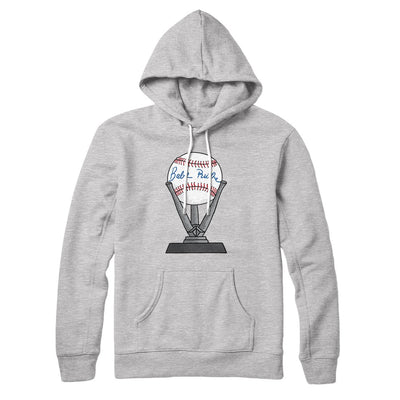 Babe Ruth Signed Ball Hoodie Athletic Heather | Funny Shirt from Famous In Real Life