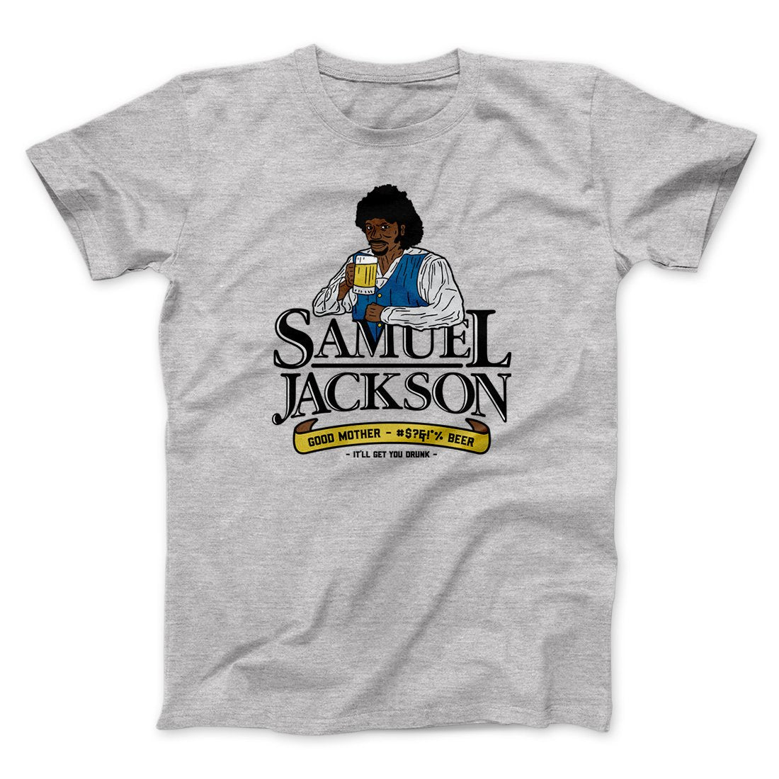 Samuel L. Jackson Beer Men/Unisex T-Shirt | Funny Shirt from Famous In Real Life