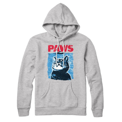 PAWS Hoodie Athletic Heather | Funny Shirt from Famous In Real Life