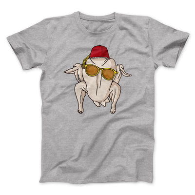Monica Turkey Head Funny Thanksgiving Men/Unisex T-Shirt Athletic Heather | Funny Shirt from Famous In Real Life