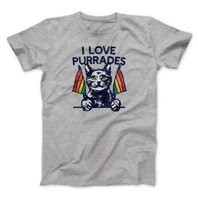 I Love Purrades Men/Unisex T-Shirt Athletic Heather | Funny Shirt from Famous In Real Life