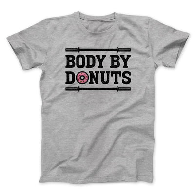 Body By Donuts Men/Unisex T-Shirt Athletic Heather | Funny Shirt from Famous In Real Life