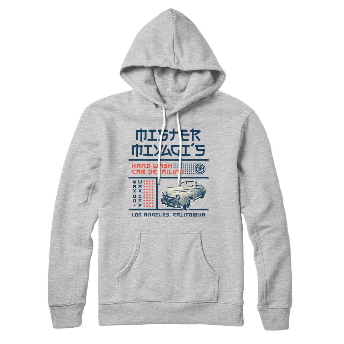 Mr. Miyagi's Car Detailing Hoodie Athletic Heather | Funny Shirt from Famous In Real Life