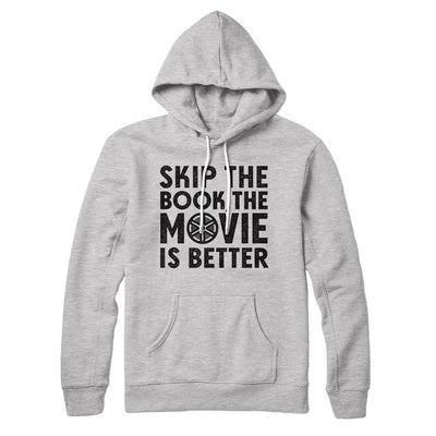 Skip The Book Hoodie Athletic Heather | Funny Shirt from Famous In Real Life