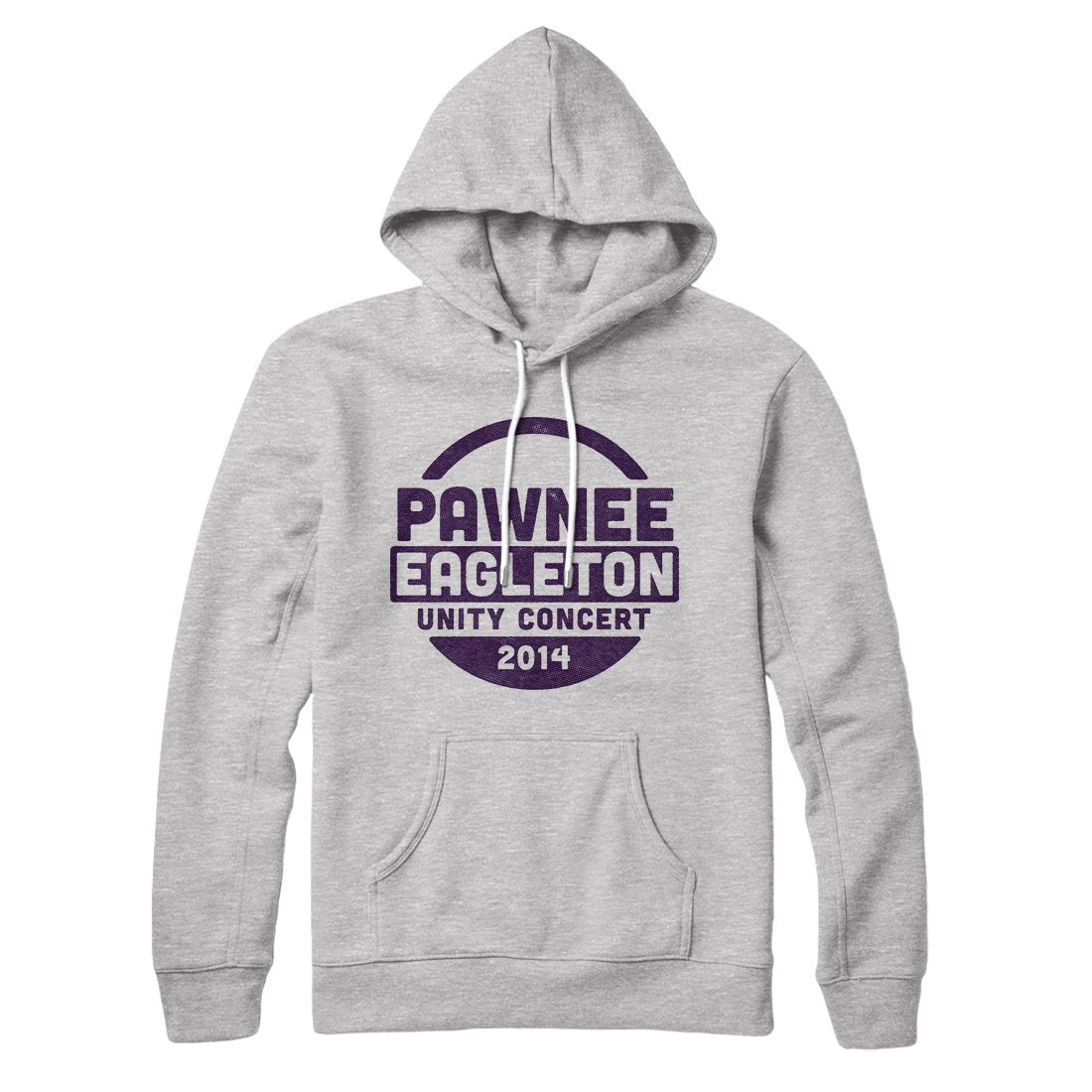 Pawnee Eagleton Unity Concert Hoodie Athletic Heather | Funny Shirt from Famous In Real Life