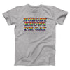 Nobody Knows I'm Gay Men/Unisex T-Shirt Athletic Heather | Funny Shirt from Famous In Real Life