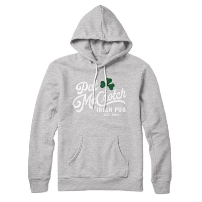 Pat McCrotch Irish Pub Hoodie Athletic Heather | Funny Shirt from Famous In Real Life