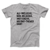 All Inclusive Holiday Themed Men/Unisex T-Shirt Athletic Heather | Funny Shirt from Famous In Real Life