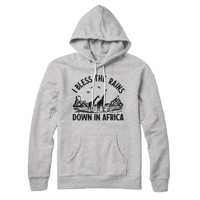 I Bless The Rains Down In Africa Coffee Hoodie S | Funny Shirt from Famous In Real Life