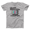 Television Marathon Champion Funny Movie Men/Unisex T-Shirt Athletic Heather | Funny Shirt from Famous In Real Life