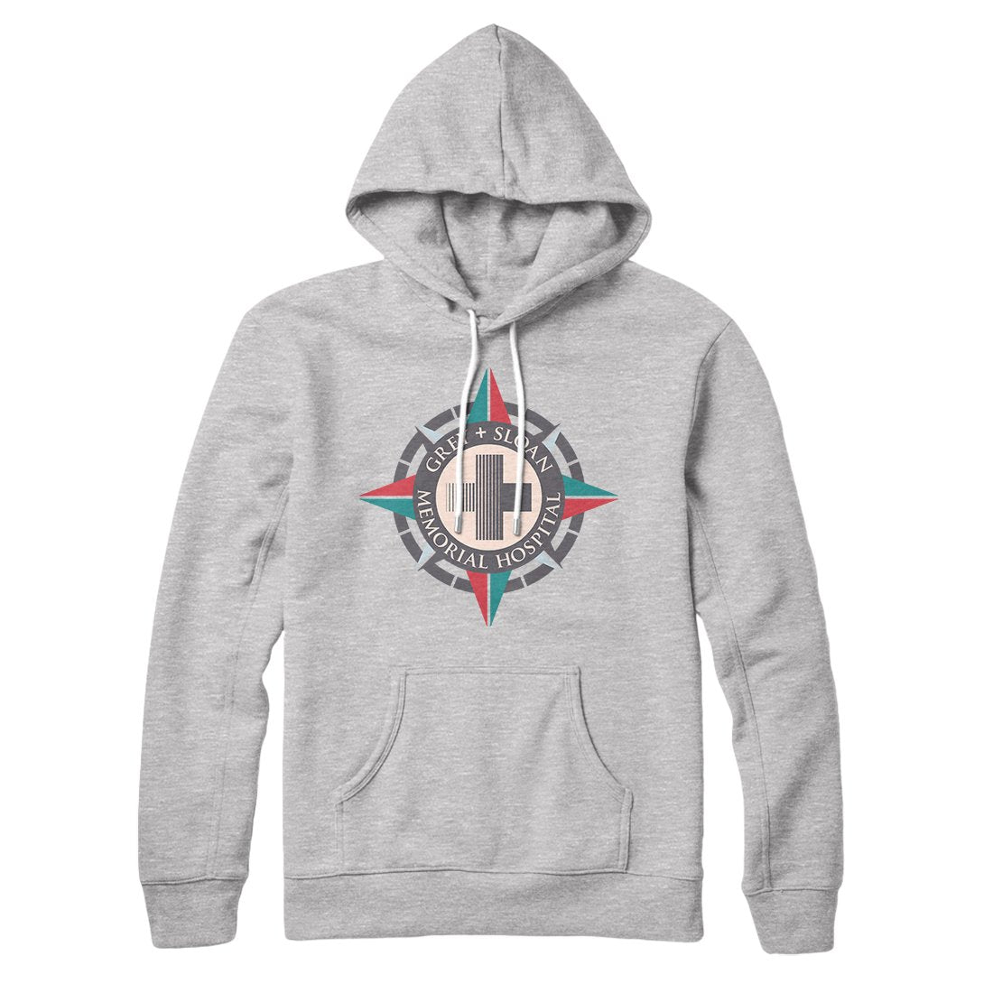 Grey-Sloan Hospital Hoodie Athletic Heather | Funny Shirt from Famous In Real Life
