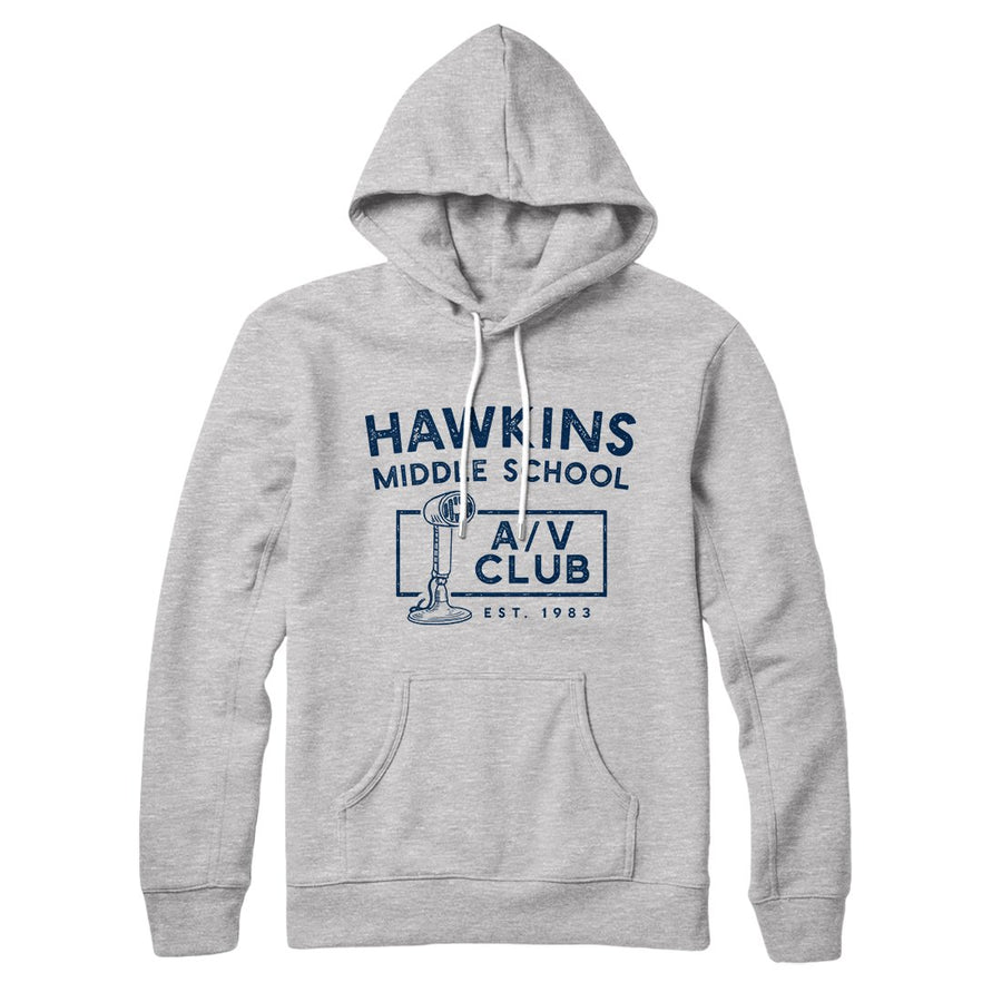 Hawkins Middle School A/V Club Hoodie | Funny Shirt from Famous In Real Life