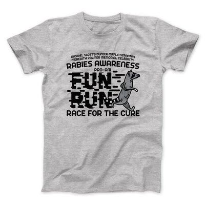 Rabies Awareness Fun Run Men/Unisex T-Shirt Athletic Heather | Funny Shirt from Famous In Real Life