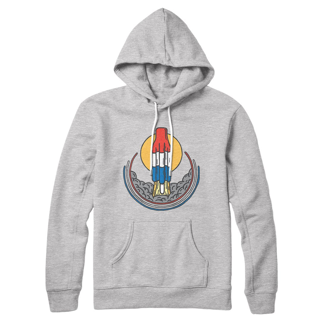 Rocket Pop Launch Hoodie Athletic Heather | Funny Shirt from Famous In Real Life