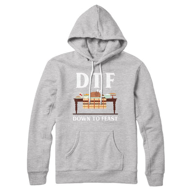 DTF: Down To Feast Hoodie Athletic Heather | Funny Shirt from Famous In Real Life