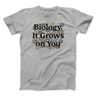 Biology: It Grows On You Men/Unisex T-Shirt Athletic Heather | Funny Shirt from Famous In Real Life