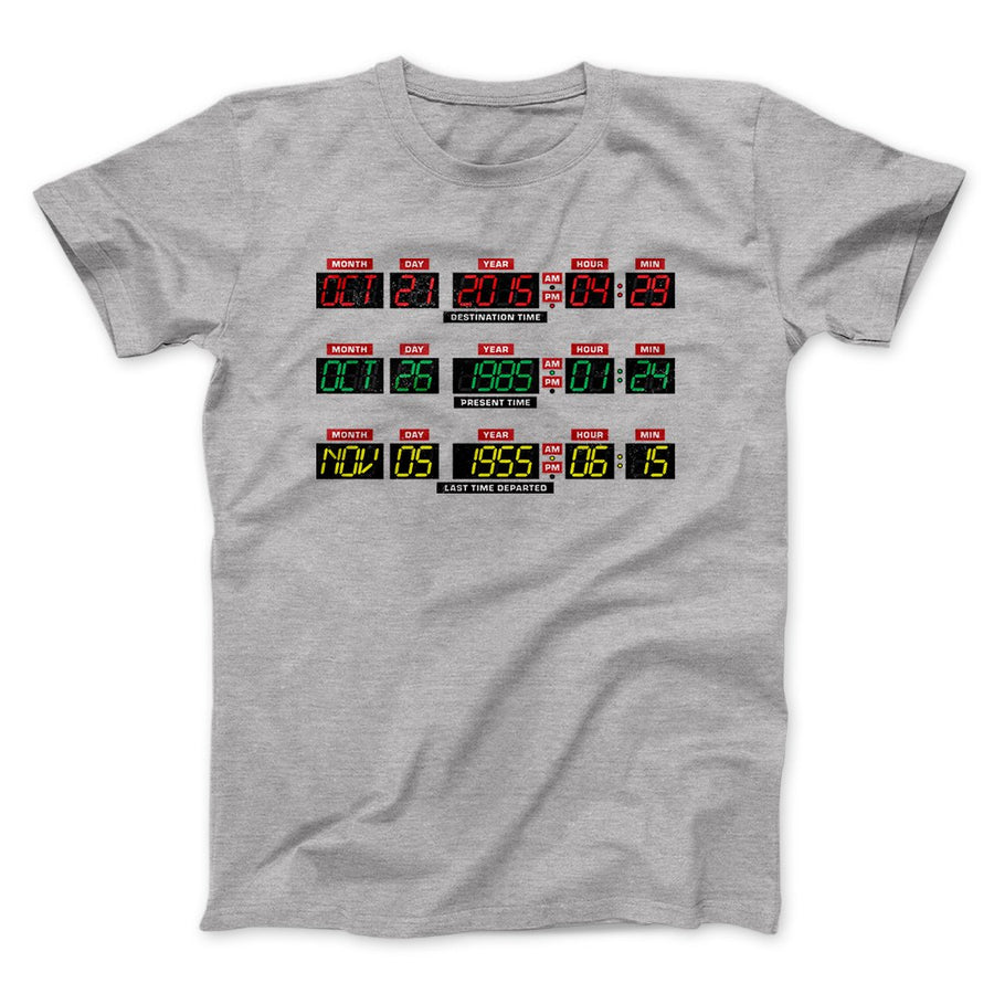 Time Machine Dashboard Funny Movie Men/Unisex T-Shirt | Funny Shirt from Famous In Real Life