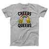 Cheers Queers Men/Unisex T-Shirt Athletic Heather | Funny Shirt from Famous In Real Life