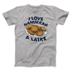 I Love Hanukkah A-Latke Funny Hanukkah Men/Unisex T-Shirt Athletic Heather | Funny Shirt from Famous In Real Life