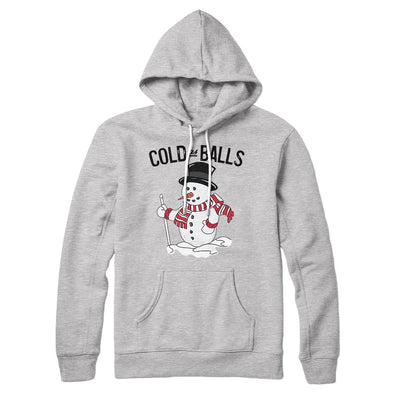 Cold As Balls Hoodie Athletic Heather | Funny Shirt from Famous In Real Life