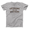 Leftovers Are For Quitters Men/Unisex T-Shirt Athletic Heather | Funny Shirt from Famous In Real Life