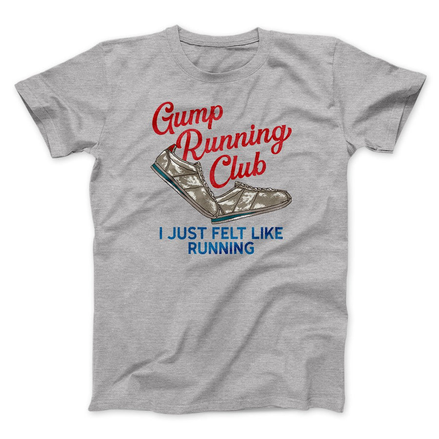 Gump Running Club Funny Movie Men/Unisex T-Shirt | Funny Shirt from Famous In Real Life